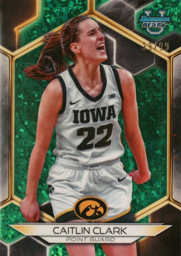 2023 Bowman University Best Caitlin Clark #30 Basketball Card