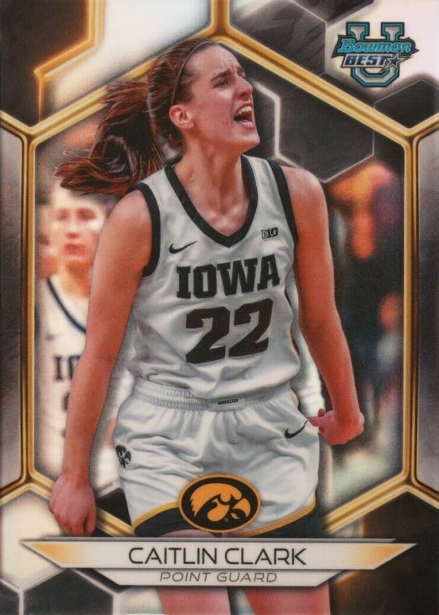 2023 Bowman University Best Caitlin Clark #30 Basketball Card