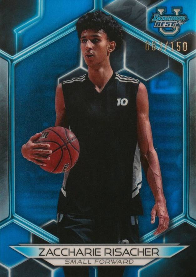 2023 Bowman University Best Zaccharie Risacher #29 Basketball Card