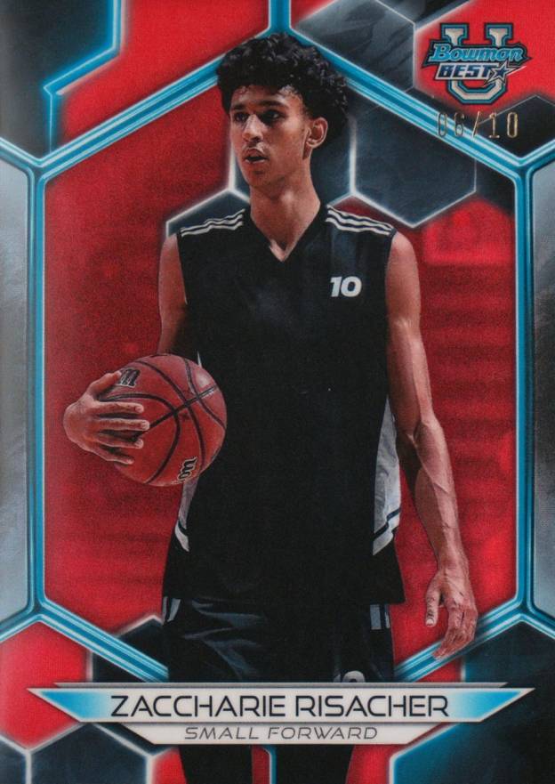 2023 Bowman University Best Zaccharie Risacher #29 Basketball Card