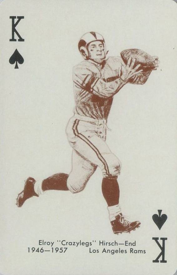 1963 Stancraft Playing Cards Elroy Hirsch # Football Card