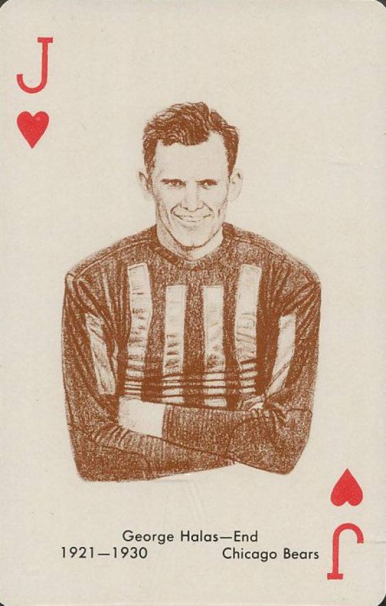 1963 Stancraft Playing Cards George Halas # Football Card