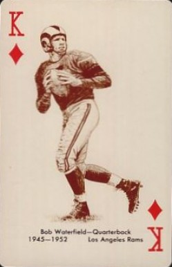 1963 Stancraft Playing Cards Bob Waterfield # Football Card