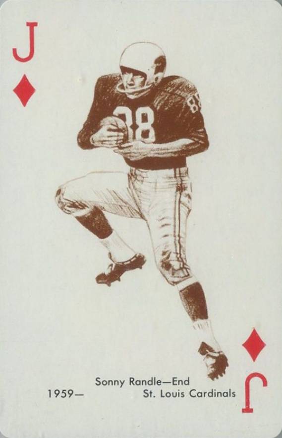 1963 Stancraft Playing Cards Sonny Randle # Football Card