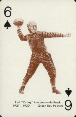 1963 Stancraft Playing Cards Earl "Curley" Lambeau # Football Card