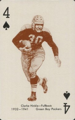 1963 Stancraft Playing Cards Clarke Hinkle # Football Card