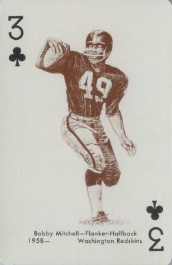 1963 Stancraft Playing Cards Bobby Mitchell # Football Card