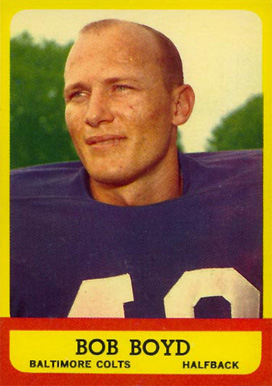 1963 Topps Bob Boyd #11 Football Card