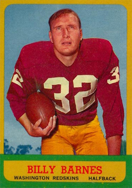 1963 Topps Billy Barnes #160 Football Card