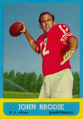 1963 Topps John Brodie #134 Football Card