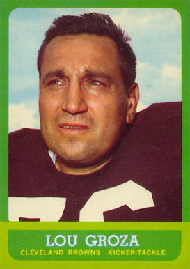 1963 Topps Lou Groza #19 Football Card