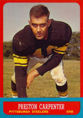 1963 Topps Preston Carpenter #126 Football Card