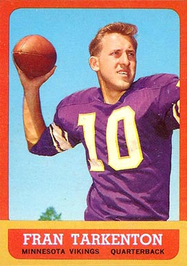 1963 Topps Fran Tarkenton #98 Football Card