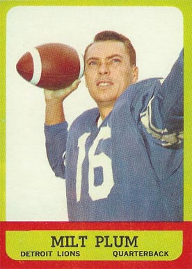 1963 Topps Milt Plum #25 Football Card