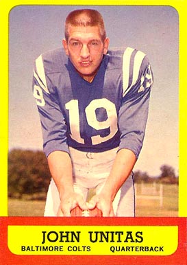 1963 Topps Johnny Unitas #1 Football Card