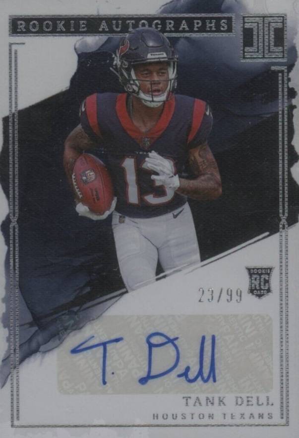 2023 Panini Impeccable Rookie Autographs Tank Dell #RATD Football Card