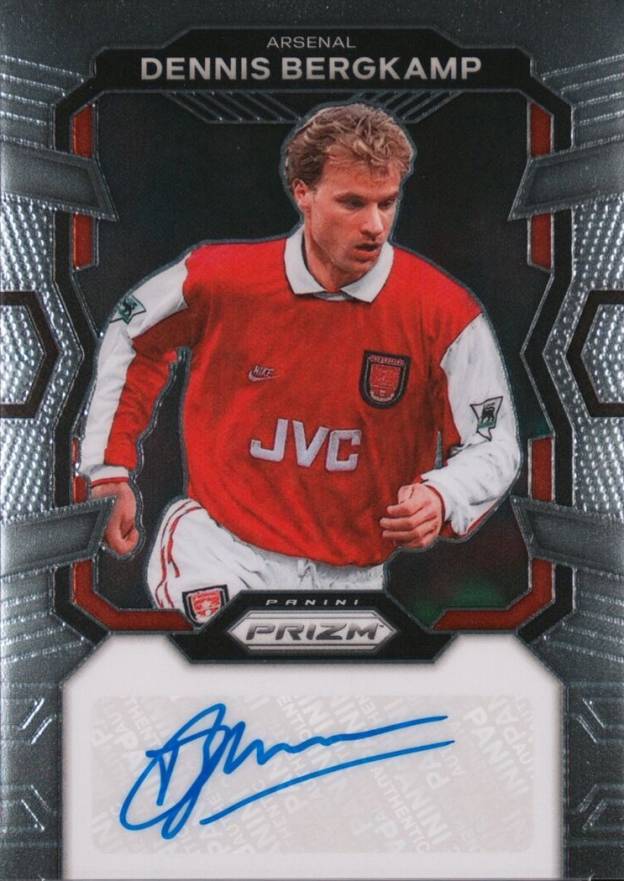 2023 Panini Prizm Premier League Signatures Dennis Bergkamp #SDB Soccer Card