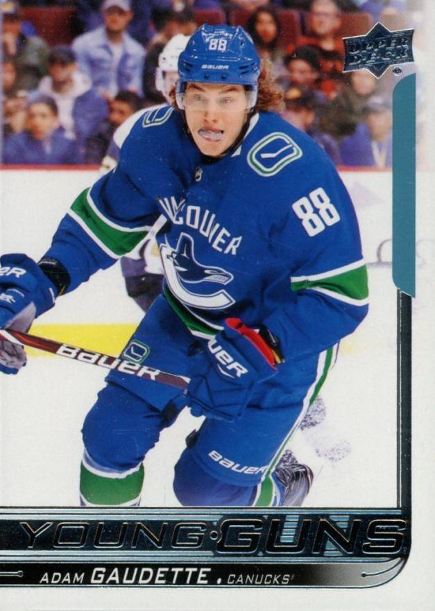 2018 Upper Deck Adam Gaudette #205 Hockey Card