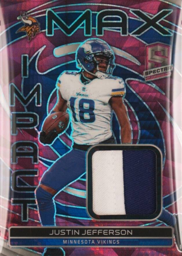 2023 Panini Spectra Max Impact Relics Justin Jefferson #MIJJE Football Card