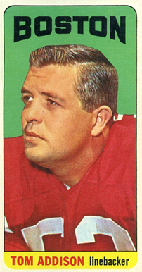 1965 Topps Tom Addison #1 Football Card