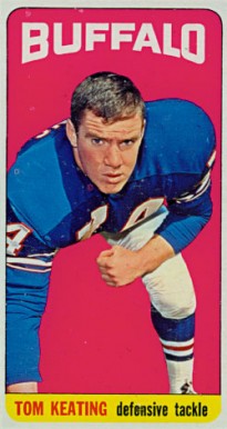 1965 Topps Tom Keating #34 Football Card