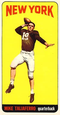 1965 Topps Mike Taliaferro #128 Football Card