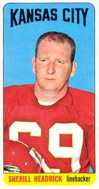 1965 Topps Sherrill Headrick #101 Football Card