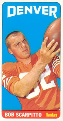 1965 Topps Bob Scarpitto #62 Football Card