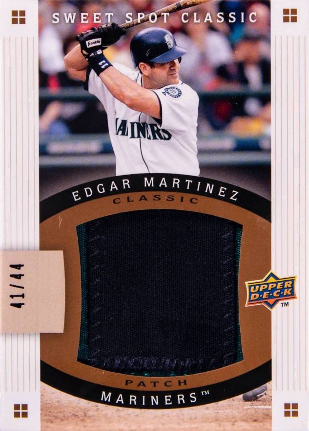 2005 Upper Deck Sweet Spot Classic Patch Edgar Martinez #CP-MA Baseball Card