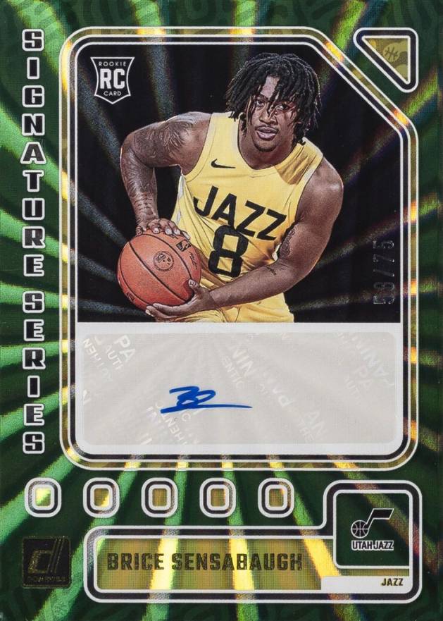 2023 Panini Donruss Signature Series Brice Sensabaugh #SSSEN Basketball Card