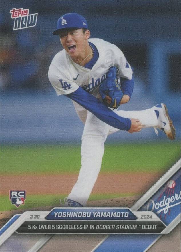 2024 Topps Now Yoshinobu Yamamoto #24 Baseball Card