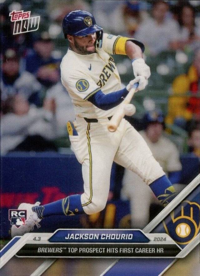 2024 Topps Now Jackson Chourio #37 Baseball Card