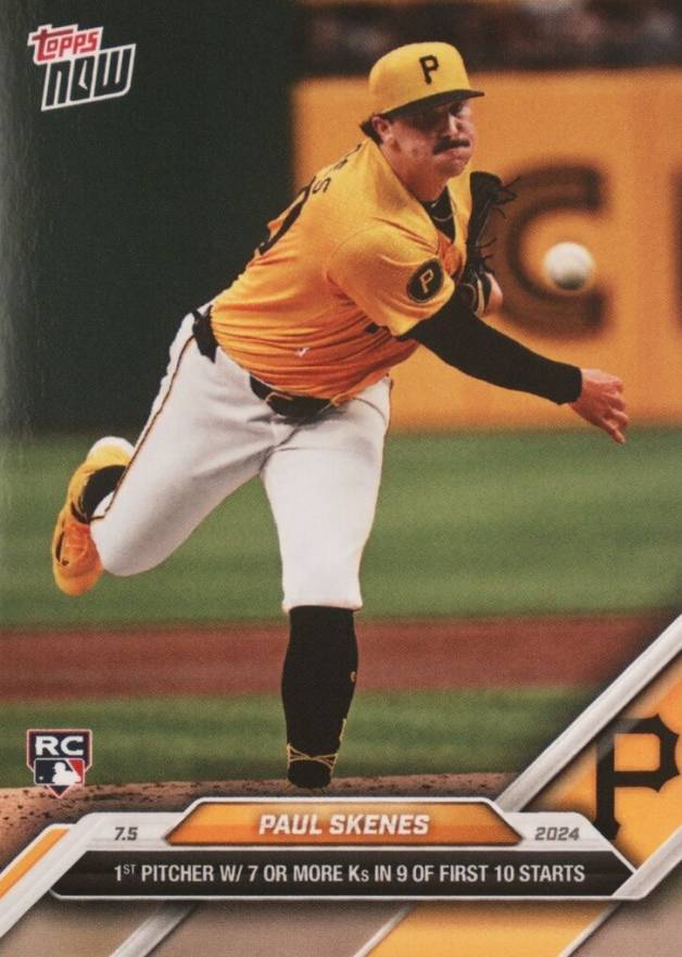 2024 Topps Now Paul Skenes #381 Baseball Card