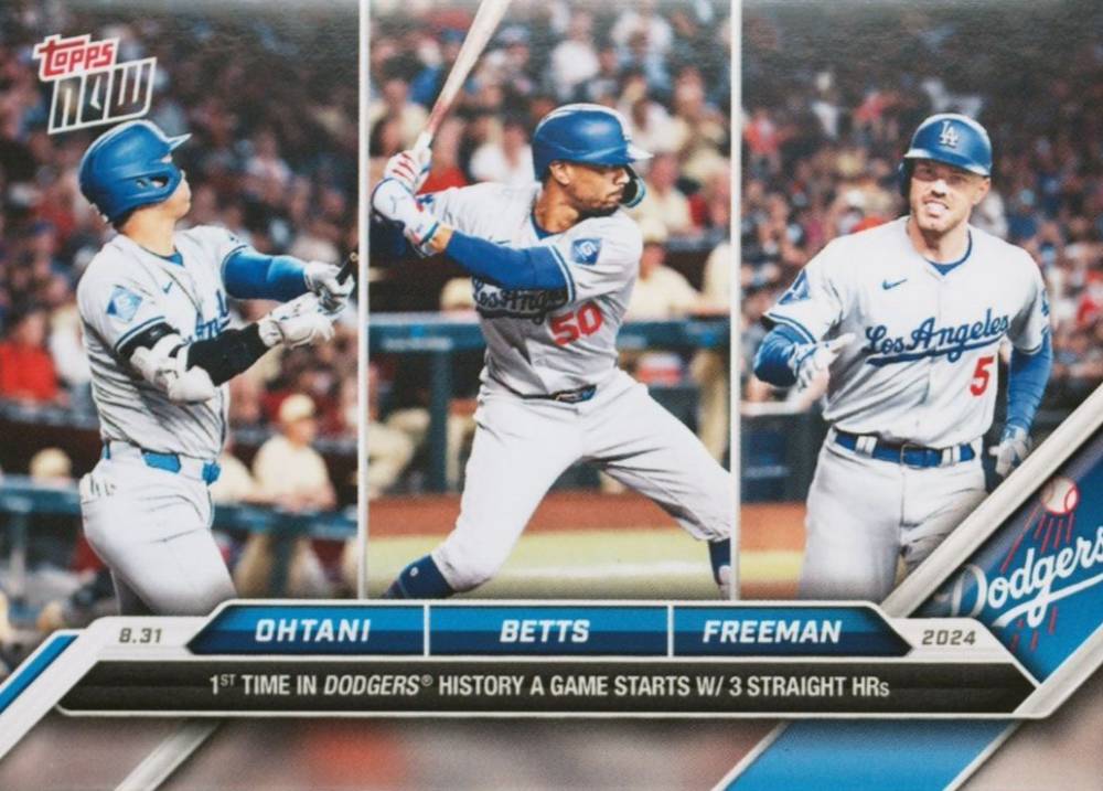 2024 Topps Now Freddie Freeman/Mookie Betts/Shohei Ohtani #620 Baseball Card