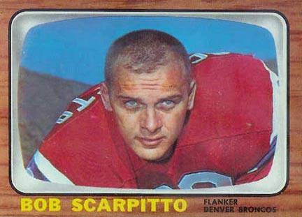 1966 Topps Bob Scarpitto #42 Football Card