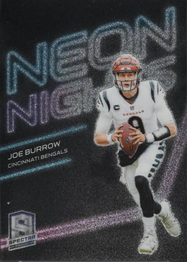 2023 Panini Spectra Neon Nights Joe Burrow #NNJB Football Card