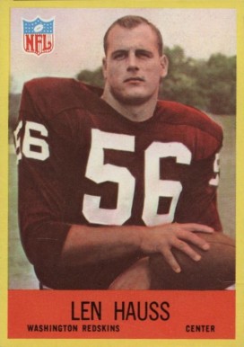 1967 Philadelphia Len Hauss #184 Football Card