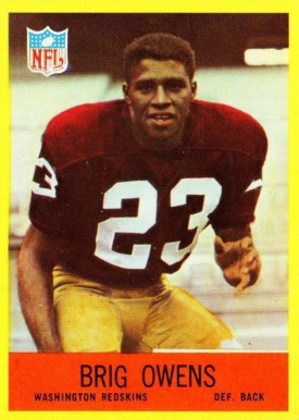 1967 Philadelphia Brig Owens #187 Football Card