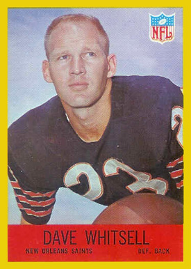 1967 Philadelphia Dave Whitsell #130 Football Card