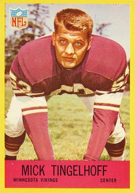 1967 Philadelphia Mick Tingelhoff #107 Football Card