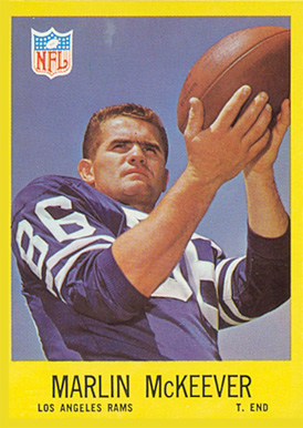 1967 Philadelphia Marlim McKeever #92 Football Card