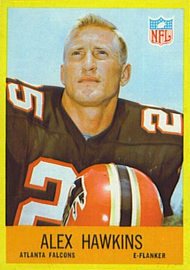 1967 Philadelphia Alex Hawkins #3 Football Card