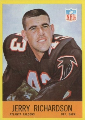 1967 Philadelphia Jerry Richardson #8 Football Card