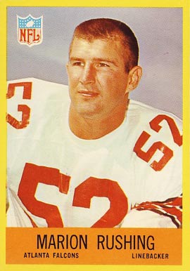 1967 Philadelphia Marion Rushing #9 Football Card