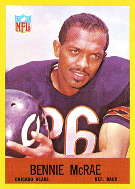 1967 Philadelphia Bennie McRae #32 Football Card