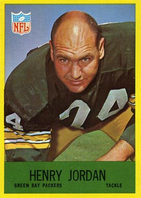 1967 Philadelphia Henry Jordan #78 Football Card