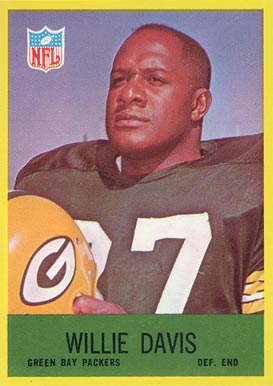 1967 Philadelphia Willie Davis #76 Football Card