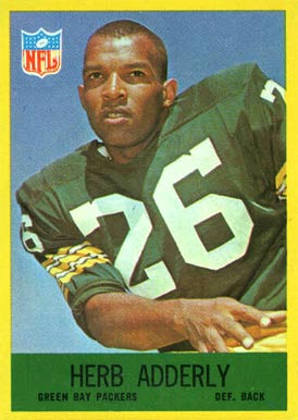 1967 Philadelphia Herb Adderley #74 Football Card