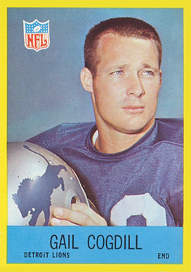 1967 Philadelphia Gail Cogdill #63 Football Card