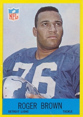 1967 Philadelphia Roger Brown #62 Football Card